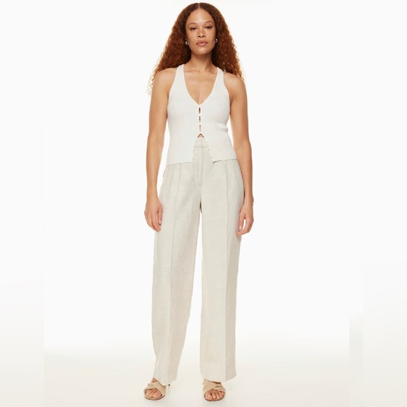New Aritzia Wilfred
The Effortless Pant™ Linen High Rise Summer Tall Sz 10 - Picture 6 of 14